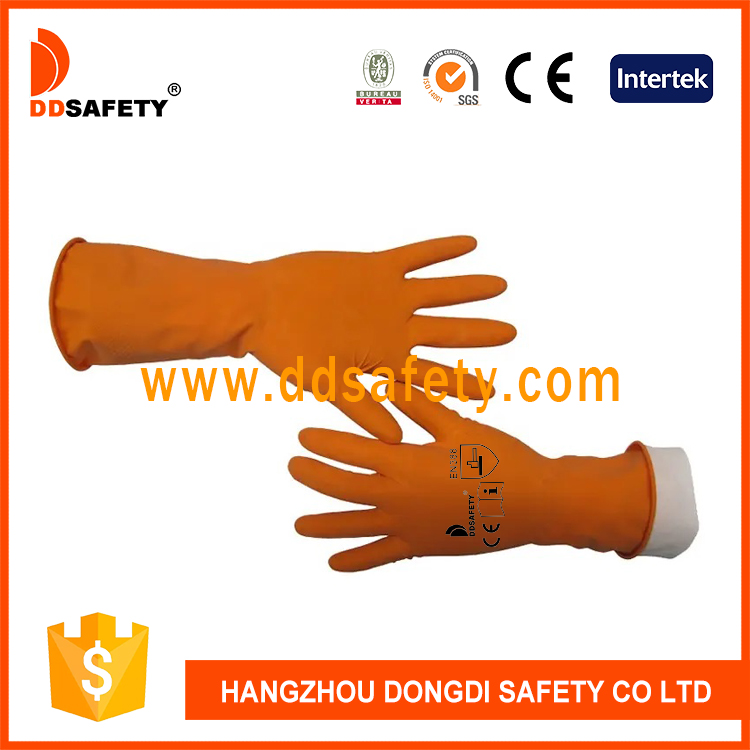 Оранжевые латексные перчатки-DHL422